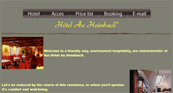 Desktop Screenshot of hotel-au-heimbach.fr