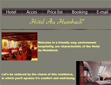 Tablet Screenshot of hotel-au-heimbach.fr